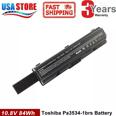 Battery For Toshiba PA3534U-1BRS PA3534U-1BAS PA3535U-1BRS PA3535U-1BAS 7800mAh • $22.99