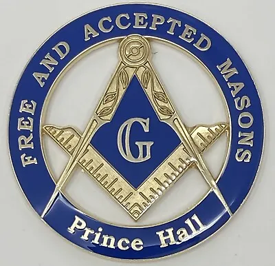New Prince Hall Affiliated Masonic Car Emblem In Blue  • $13.99