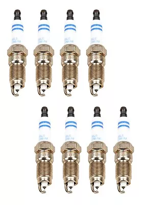 Set Of 8 Bosch Double Platinum Spark Plugs For Buick Chevy Ford Mercury Pontiac • $44.96