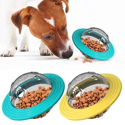 £7.69 • Buy Pet Dog Cat Tumbler Treat Ball Feeder Food Dispenser Interactive Puzzle Toys 