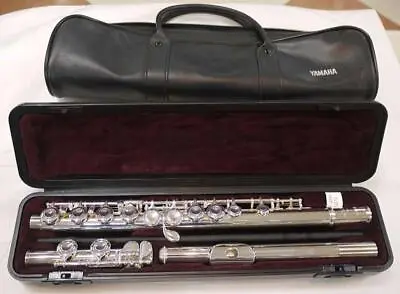 Yamaha YFL 221 Silver Student Flute Offset G Footjoint C With Hard Case + Bag • $655.60
