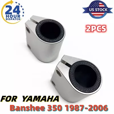 2PCS BILLET ALUMINUM 1  Exhaust Pipe Clamps Connectors For Yamaha Banshee • $18.50