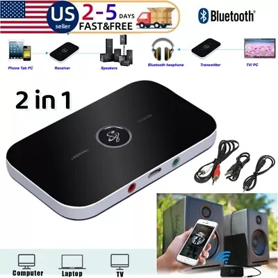 2in1 Bluetooth Transmitter & Receiver Wireless A2DP Home TV Stereo Audio Adapter • $9.99