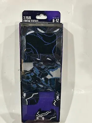 Men’s Crew Socks 3 Pair Size 8-12 Marvel Studios Black Panther Brand NEW • $2.97