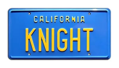 Knight Rider | '82 Trans Am | KITT | KNIGHT | STAMPED Replica Prop License Plate • $17