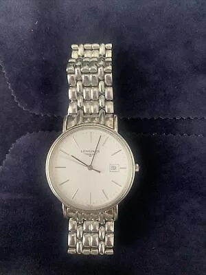 Longines Presence Automatic Watch Mens Silver Dial Bracelet 36mm • £350
