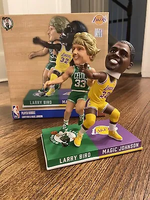 LARRY BIRD Boston Celtics MAGIC JOHNSON Los Angeles Lakers Bobblehead /360 FOCO • $400