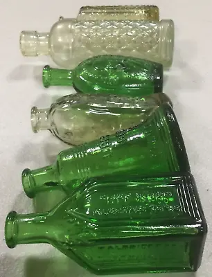 6 Sm. Glass Collector Bottles Wheaton Lancaster's W70 & More  Great Collection • $12