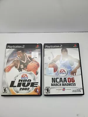 NCAA March Madness 06/NBA Live O2 Ps2 Games  Tested!!! • $2.95