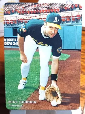 1994 Mothers Cookies Baseball Card Of Mike Bordick  (A's) #5 (NM) Free Rtns • $1.10