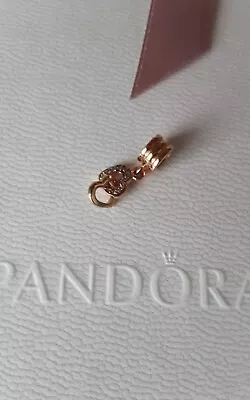 Pandora Rose Gold Intertwined Hearts Charm Bnwt Receipt Shown • £16.99