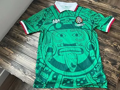 ABA SPORT Mexico Retro 1998 Jersey France Copa Mundial Green Mens Size Large • $19.95