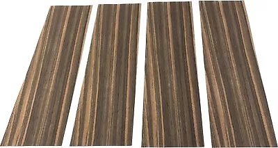 Macassar Ebony Wood Veneer 1/42 Thick. 4 Sheets ( 21  X 5.5 ) 3 Sq Ft • $28.99