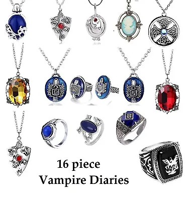 16 Pc Vampire Diaries INSPIRED Jewelry Set Elena Salvatore Klaus Mikaelson • $49.99
