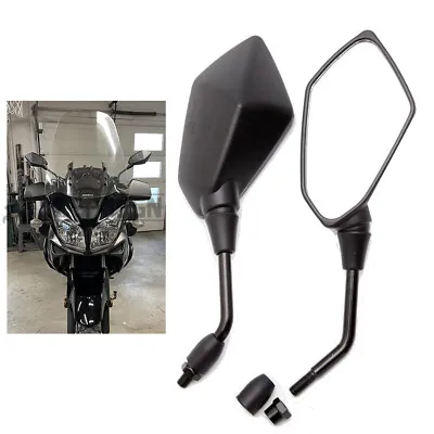 10mm Black Motorcycle Side Mirrors For Suzuki DL650 DL1000 V Storm Street Bike • $25.23