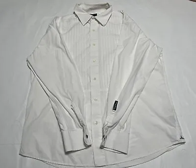 Mark Ecko Size L Cut & Sew White Button-Down Shirt Men's • $9.99