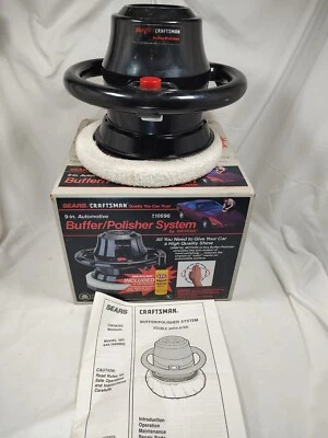 $18.99 • Buy SEARS CRAFTSMAN 9-inch Automotive  BUFFER POLISHER SYSTEM Works