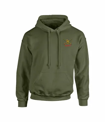 Hooded Sweatshirt With UK Military Army Royal Navy & RAF Embroidered Cap Badge • £27.99