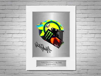 Valentino Rossi 2021 Helmet A4 Printed Signed Autograph Photo Display Mount Gift • £8.99