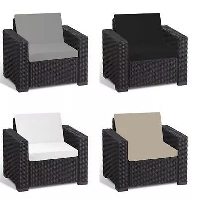 Keter Replacement Cushion Set Pads Rattan Garden Furniture Sofa Armchair • £95.95