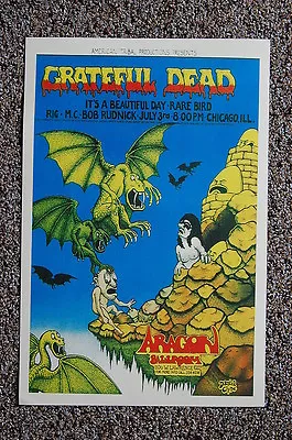 The Grateful Dead Concert Tour Poster 1970 Chicago- • $4.25