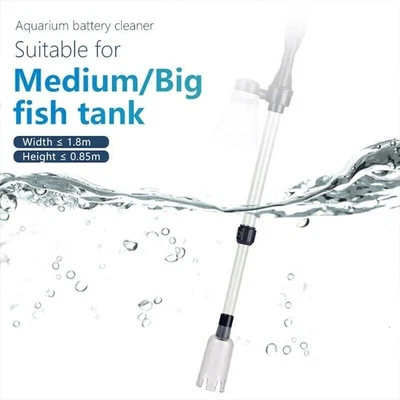 $18.99 • Buy Electric Aquarium Fish Tank Siphon Pump Vacuum Gravel Water Filter Cleaner Pipe