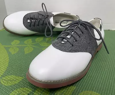 NEW Eastland Sadie Women's 8.5 M White Gray Oxford Saddle Shoes • $60
