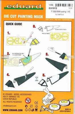 1/48 Eduard #EX1013 F-35B Lightning II RAM Coating For Tamiya • $14.99