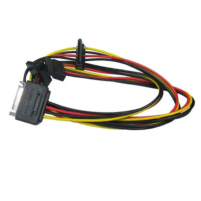 Sata Power Splitter Cable 3 Way Male To Female Hard Drive Adapter HDD Lead • £3.49