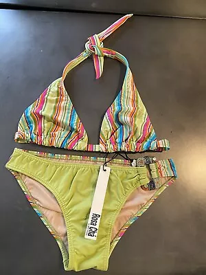 $29 • Buy ROSA CHA Bathing Suit Beaded Sequin 2-Pc Swimsuit Brazilian Bikini Sz  M NEW NWT
