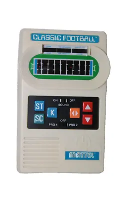 Mattel Classics Football Hand Held Electronic Video Game Vintage Work 2000 Retro • $29