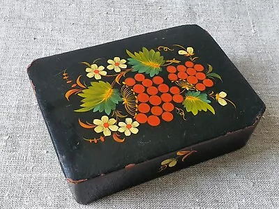 $26.99 • Buy Rare Antique Rectangular Wooden Casket USSR! Ukraine  Petrikovskaya Painting 