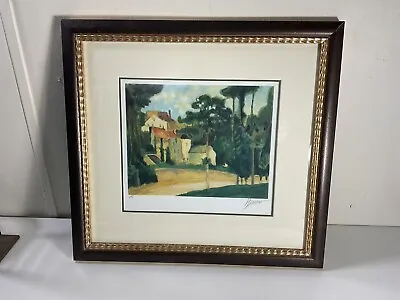 Max Hayslette Villas On A Hill Print - HC - Framed & Matted 21”x19 1/2” • $450