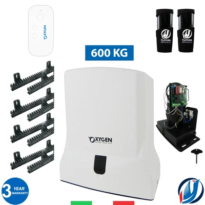 £214.99 • Buy Electric Sliding Gate Opener 600kg Automatic 230v Gate Motor Full Kit Made Italy