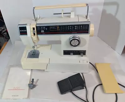 Vintage Singer Sewing Machine Model 6235 W/ Pedal Original Manual Cabinet Mount • $159.99