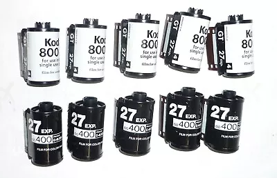 $9.95 • Buy Empty 35 Mm Film Canisters/cartridges, 10 With Leaders For Bulk Load