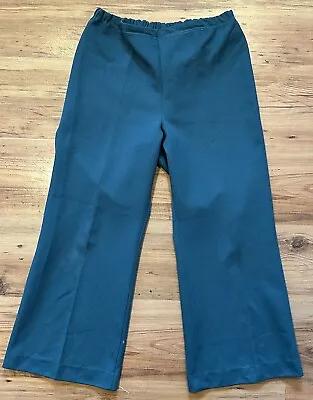 Vintage 70s Flared Trousers Green (see Measurements) • £19.99