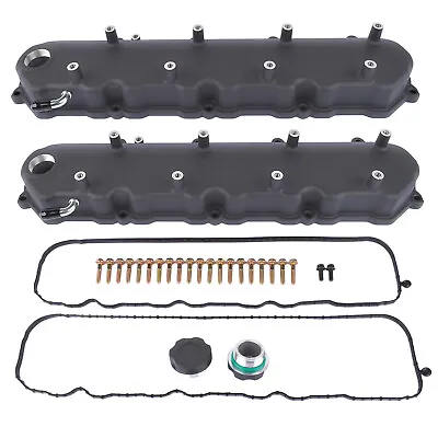 For GM LT GEN V Cast Aluminum Valve Covers W/ Coil Mounts 6.2L/376 LT1 LT4 Black • $124