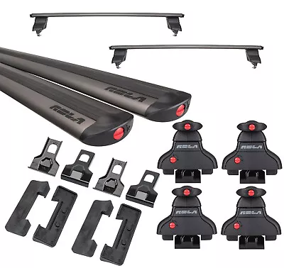 $129.99 • Buy Rola Roof Rack Cross Bars For 06-14 Volkswagen Golf 4 Dr. 06-09 GTI For Cargo