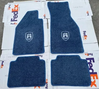 For Old VW Vintage Käfer Beetle Wolfsburg Floor Mats Blue 4pcs 1950-78 • $148.50