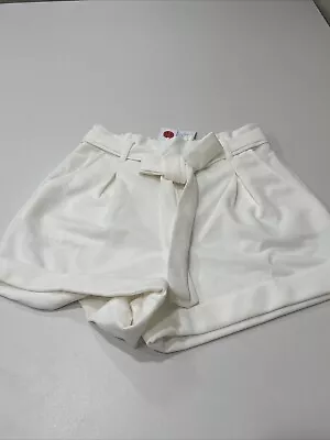 Haute Monde High Waisted Shorts White Size M • $7.99