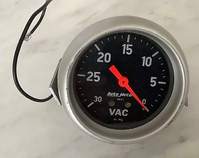 Auto Meter Sport Comp 2.5 Inch VACUUM Gauge Good Used • $42.50