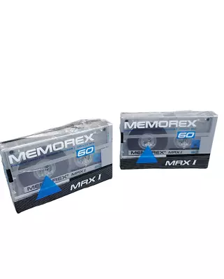 2 Pack MEMOREX  MRX  I    60    TYPE I      VS II    BLANK CASSETTE TAPE • $9.99