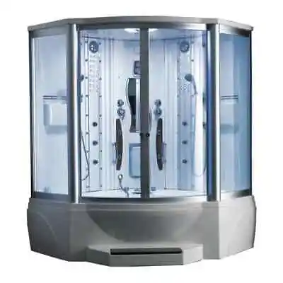 Steam Room Shower Jetted Acupuncture Massage Tub ETL Certified Sliding Doors New • $4290.10