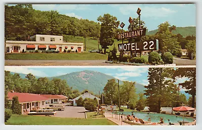 Postcard Chrome Dual View Motel 22 In Mt. Union PA • $4.57