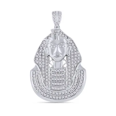 2/3ct Lab Created Moissanite Egyptian Myth Charm Pendant In 10K Solid White Gold • $1425.99