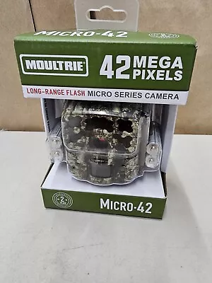 Moultrie Micro 42MP Kit Infrared Long-Range Flash Game Camera Camo - MCG-14059 • $74.99