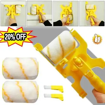 $13.19 • Buy Multifunctional Clean-Cut Paint Edger Roller Brush Safe Tool For-Wall-Ceiling --