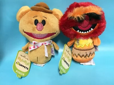 Hallmark LOT Of 2 Itty Bittys FOZZIE & ANIMAL Disney Muppets Plush MINT W/ TAGS • $17.50