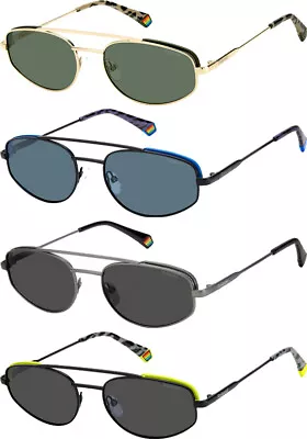 Polaroid Polarized Oval Brow Bar Sunglasses - PLD6130S • $19.99